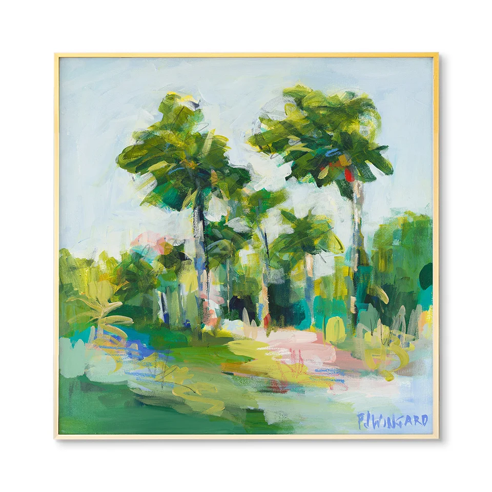 I Found My Happy Place by Pam Wingard by Pam Wingard — curated Urban Garden print for King Interiors