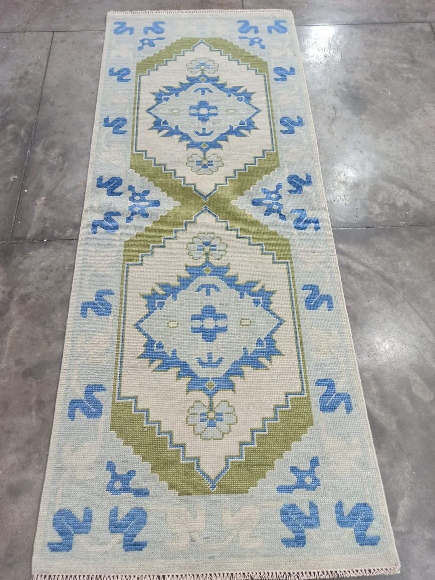 Diablo modern Oushak rug by Milagro Collective