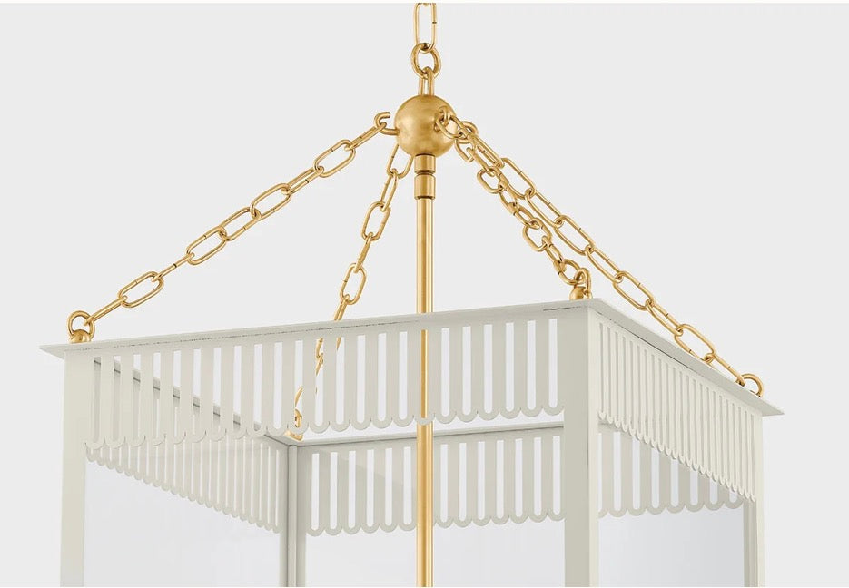 LARGE ROSALIE LANTERN - SOFT CREAM