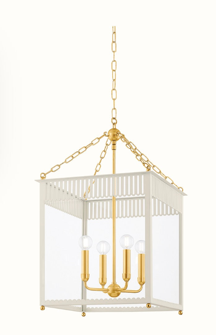 LARGE ROSALIE LANTERN - SOFT CREAM