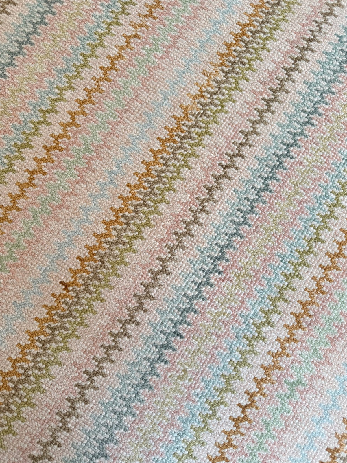 Colorful striped rug