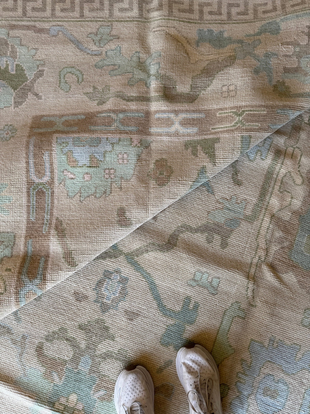 Harrison modern Oushak rug by Milagro Collective