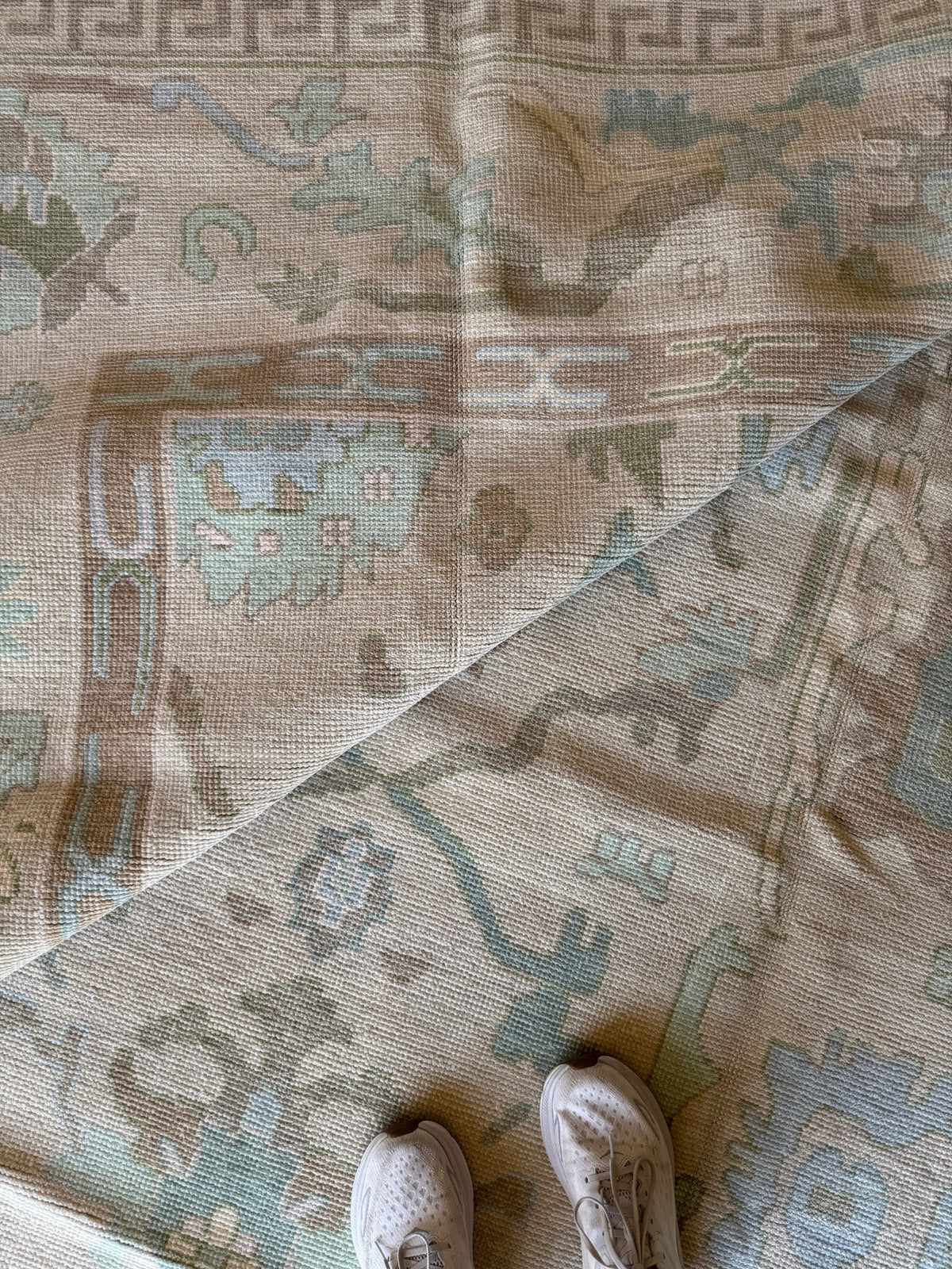 Harrison modern Oushak rug by Milagro Collective