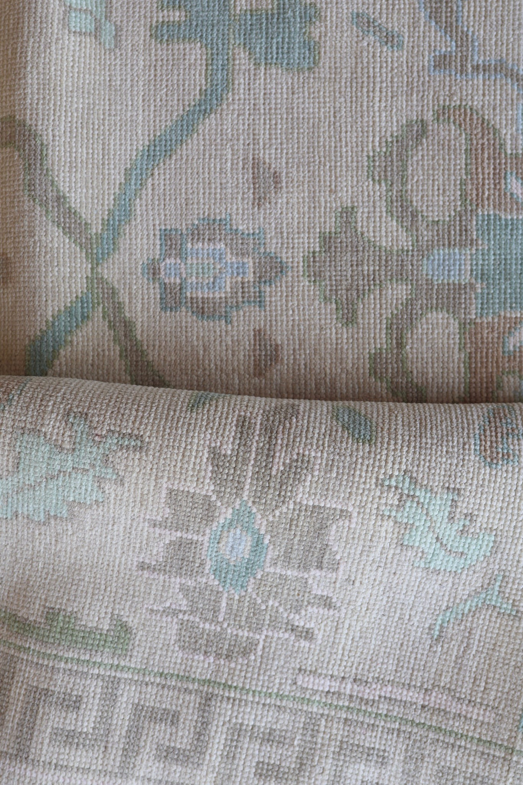 Harrison modern Oushak rug by Milagro Collective