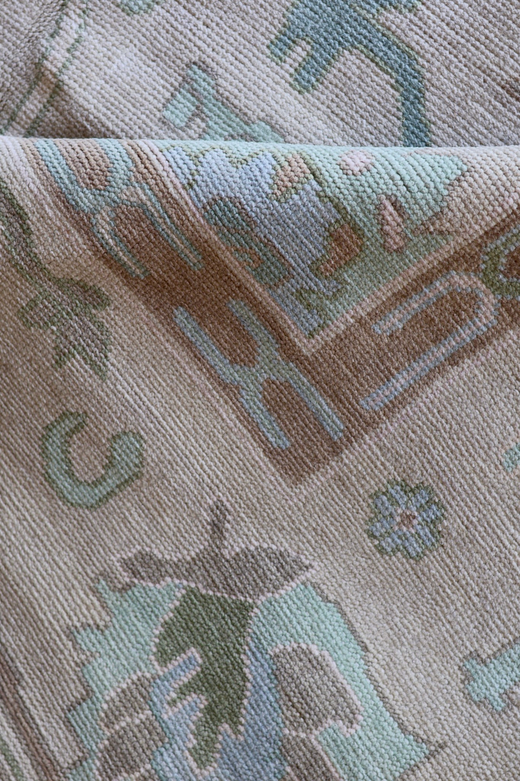 Harrison modern Oushak rug by Milagro Collective