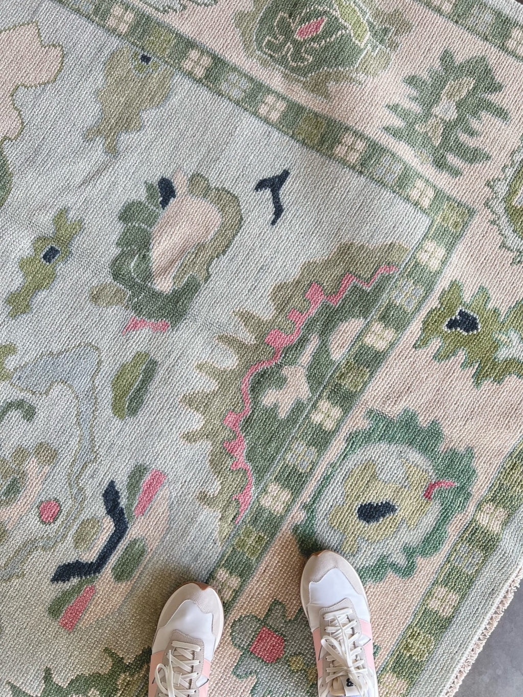 Hensley modern Oushak rug by Milagro Collective