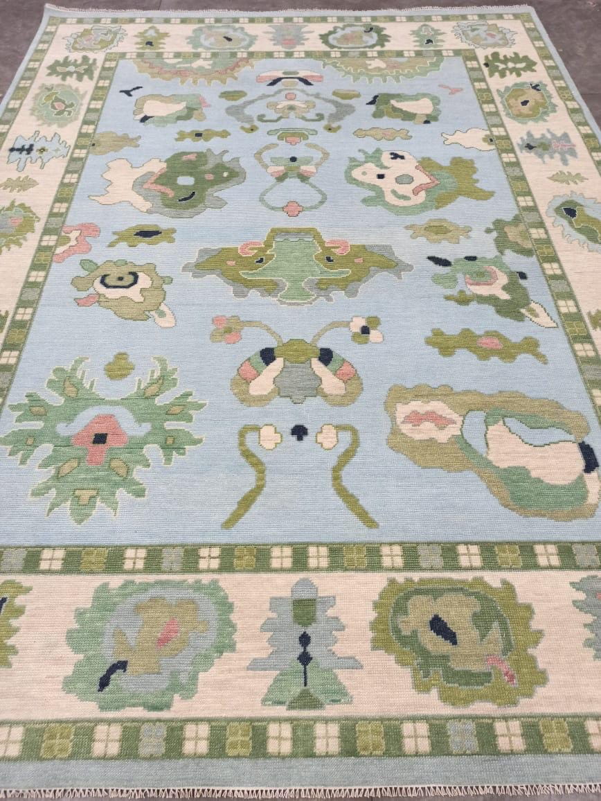 Hensley modern Oushak rug by Milagro Collective