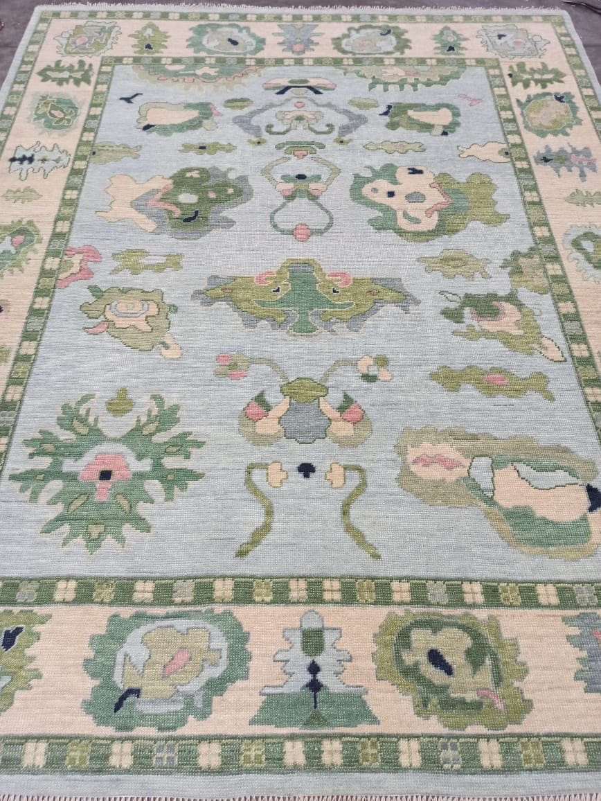 Hensley modern Oushak rug by Milagro Collective