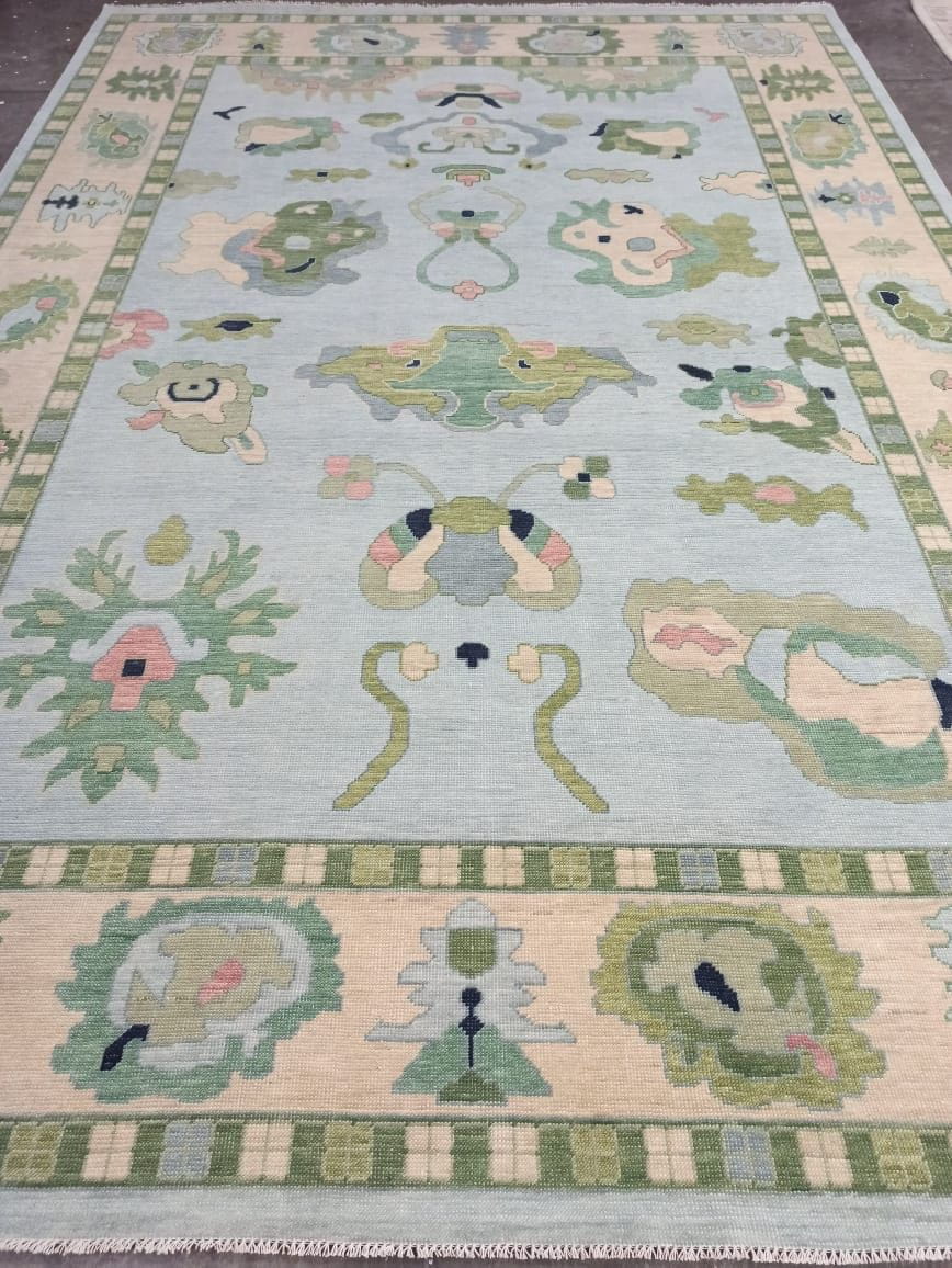 Hensley modern Oushak rug by Milagro Collective
