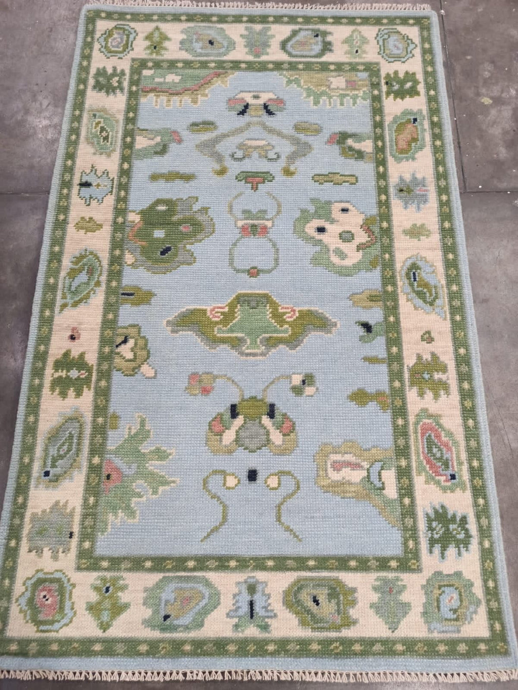 Hensley modern Oushak rug by Milagro Collective