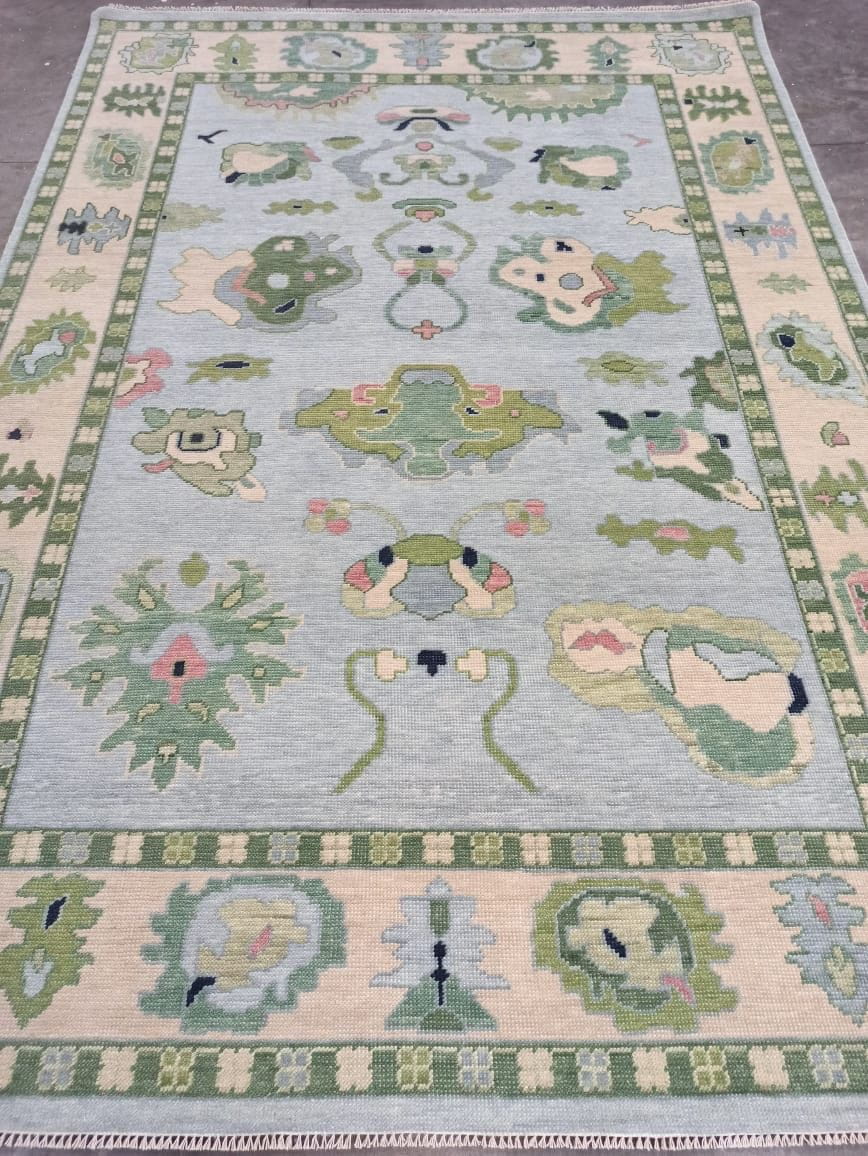 Hensley modern Oushak rug by Milagro Collective