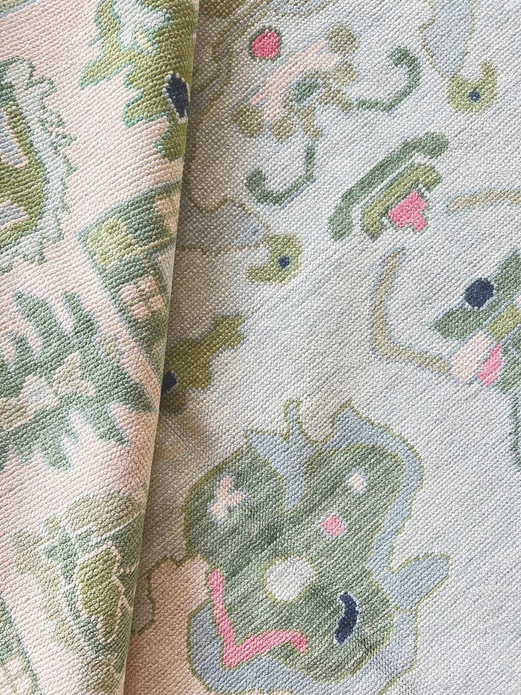 Hensley modern Oushak rug by Milagro Collective