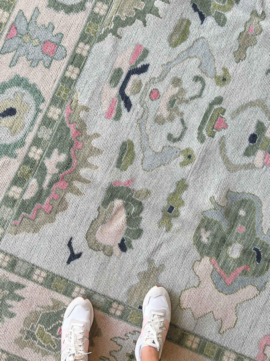 Hensley modern Oushak rug by Milagro Collective