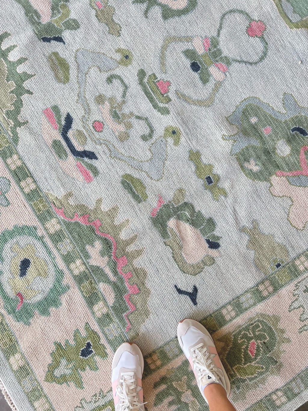 Hensley modern Oushak rug by Milagro Collective