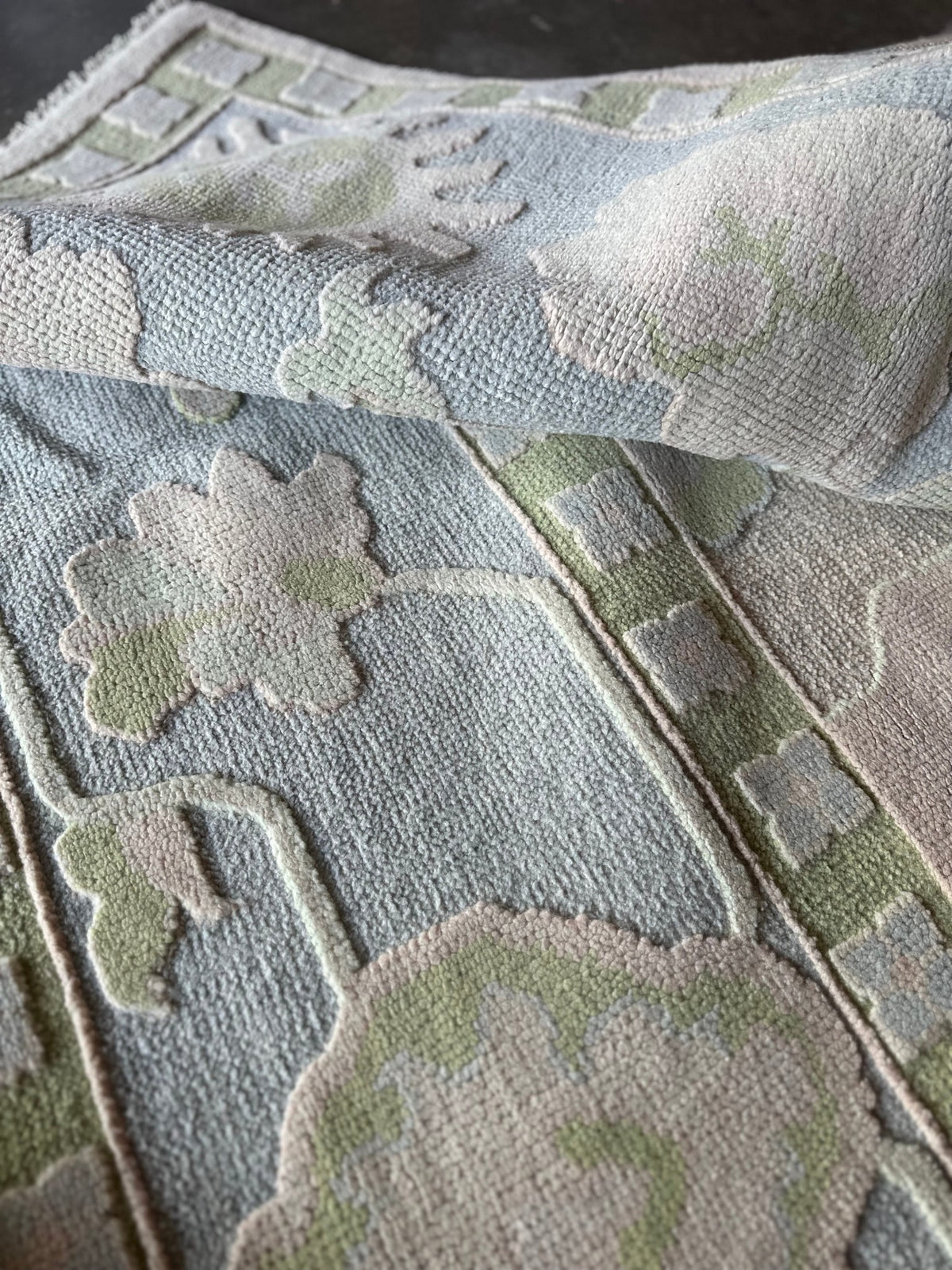 Lane modern Oushak rug by Milagro Collective