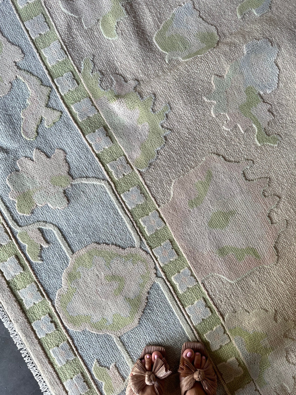 Lane modern Oushak rug by Milagro Collective
