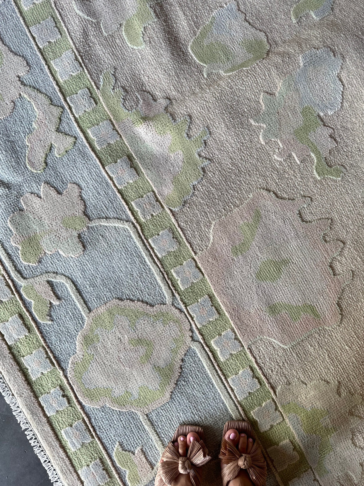 Lane modern Oushak rug by Milagro Collective