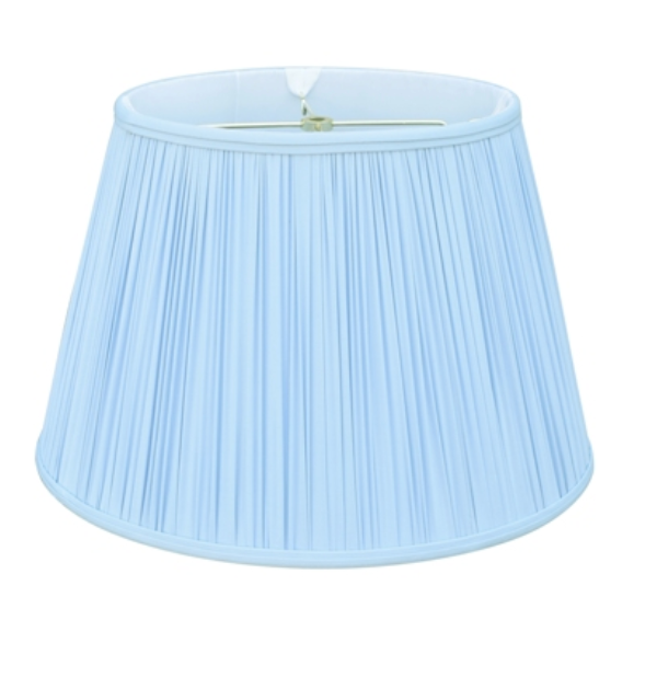 HAND SHIRRED SHADE - POWDER BLUE