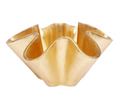 GOLD LEAF SCALLOPED BOWL