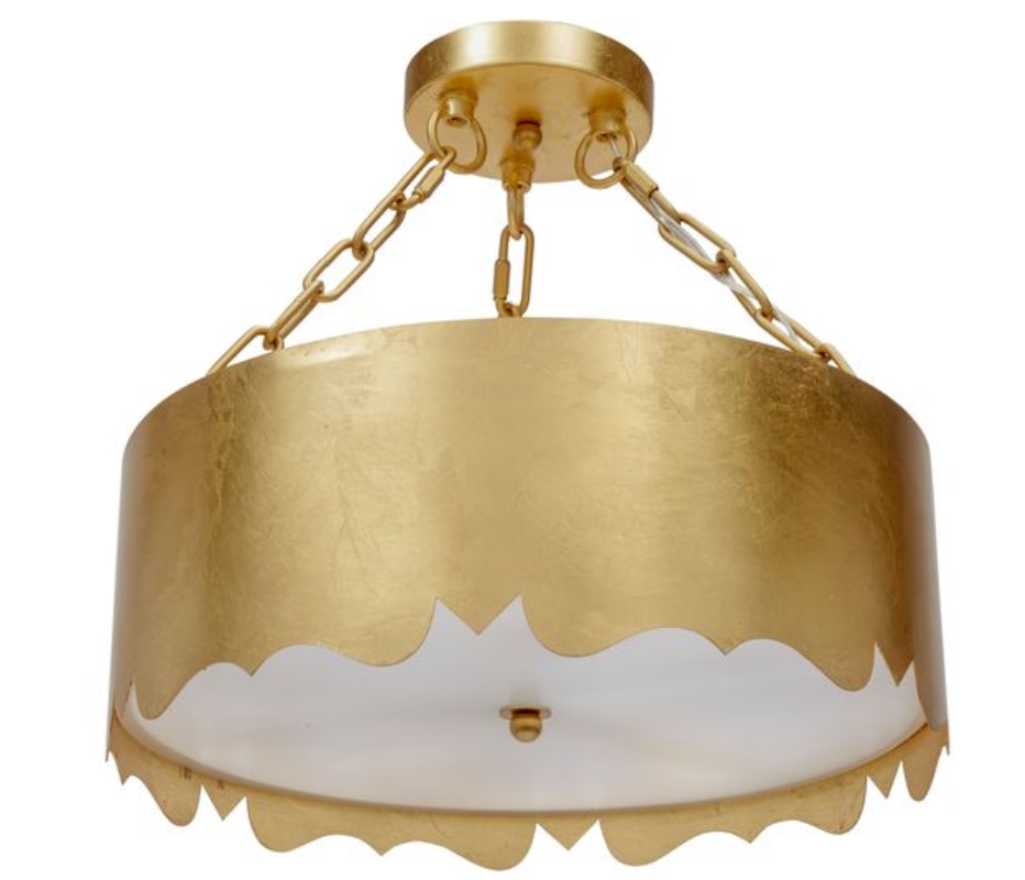 KIRBY PENDANT - GOLD LEAF