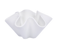 WHITE GESSO SCALLOPED BOWL