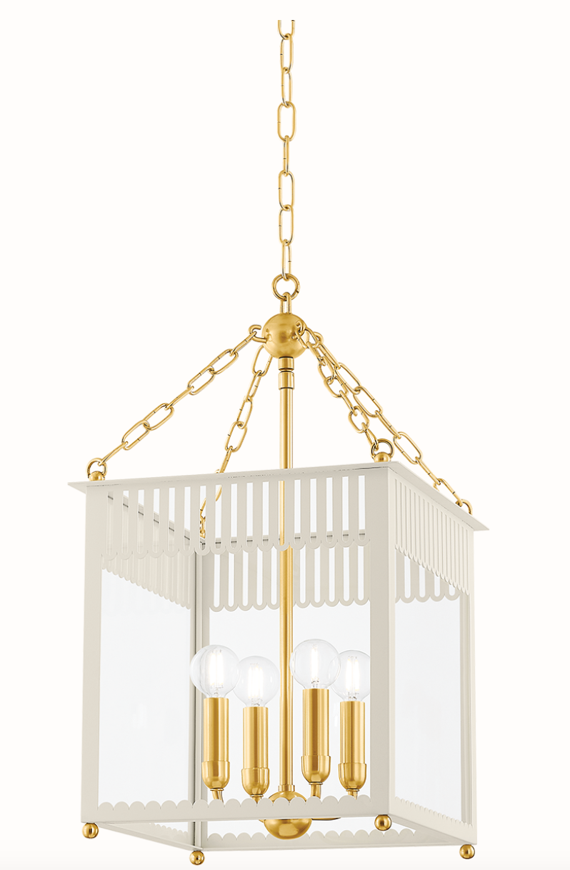 SMALL ROSALIE LANTERN - SOFT CREAM