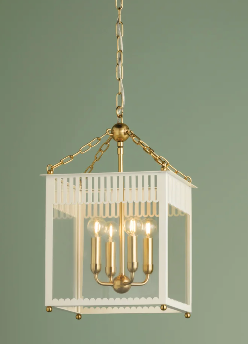 SMALL ROSALIE LANTERN - SOFT CREAM