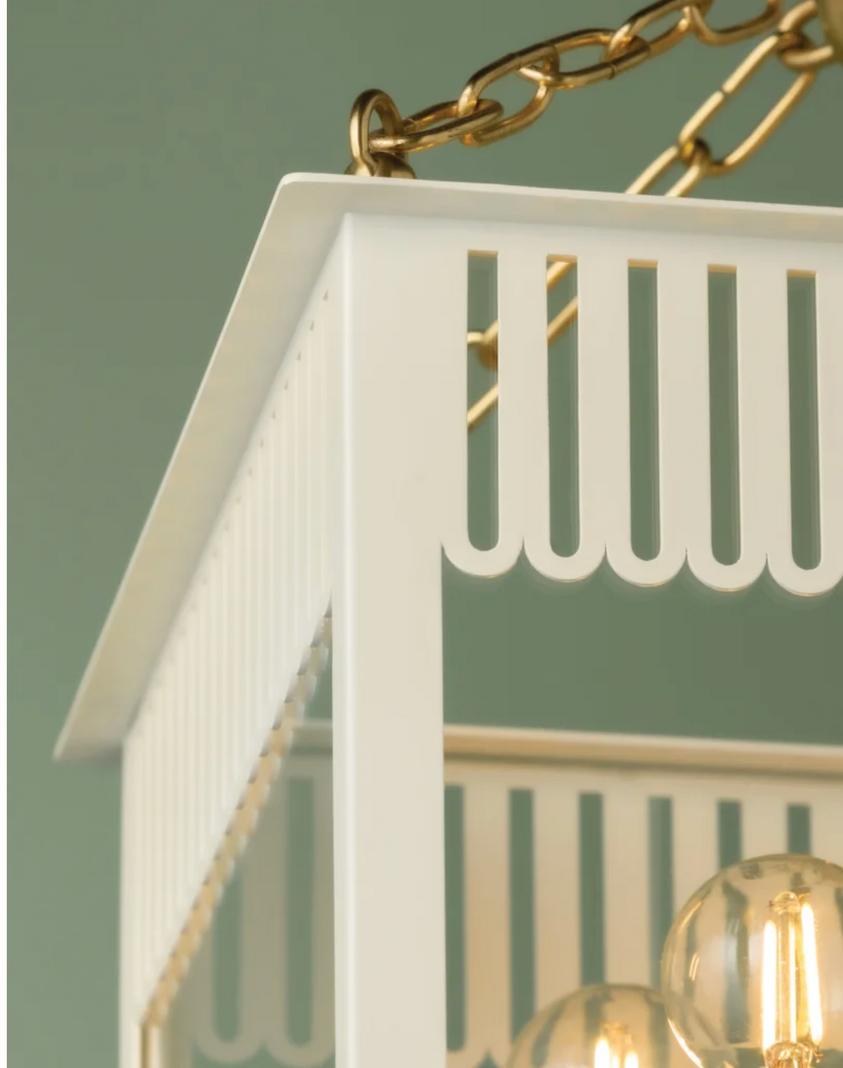 SMALL ROSALIE LANTERN - SOFT CREAM