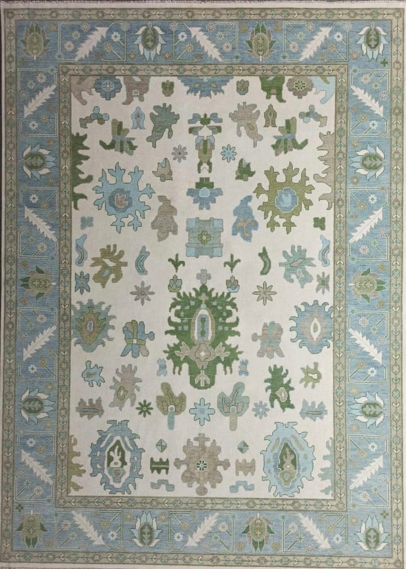 Townes modern Oushak rug by Milagro Collective