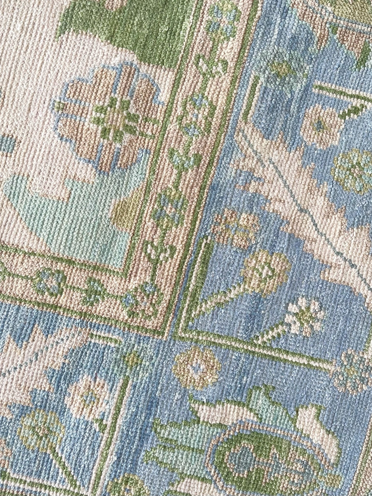 Townes modern Oushak rug by Milagro Collective