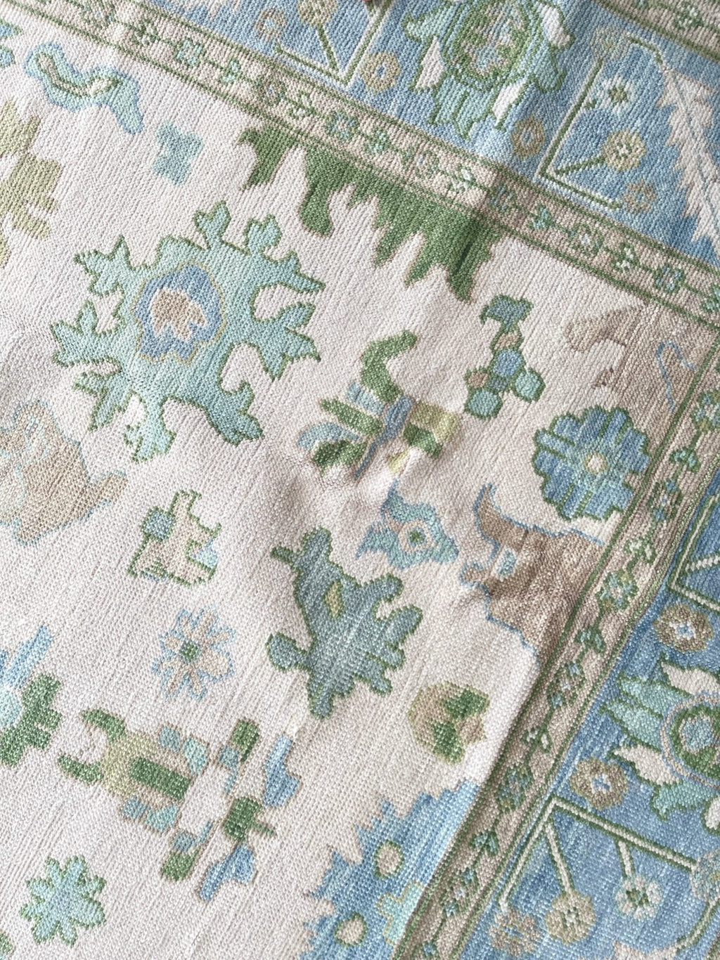 Townes modern Oushak rug by Milagro Collective