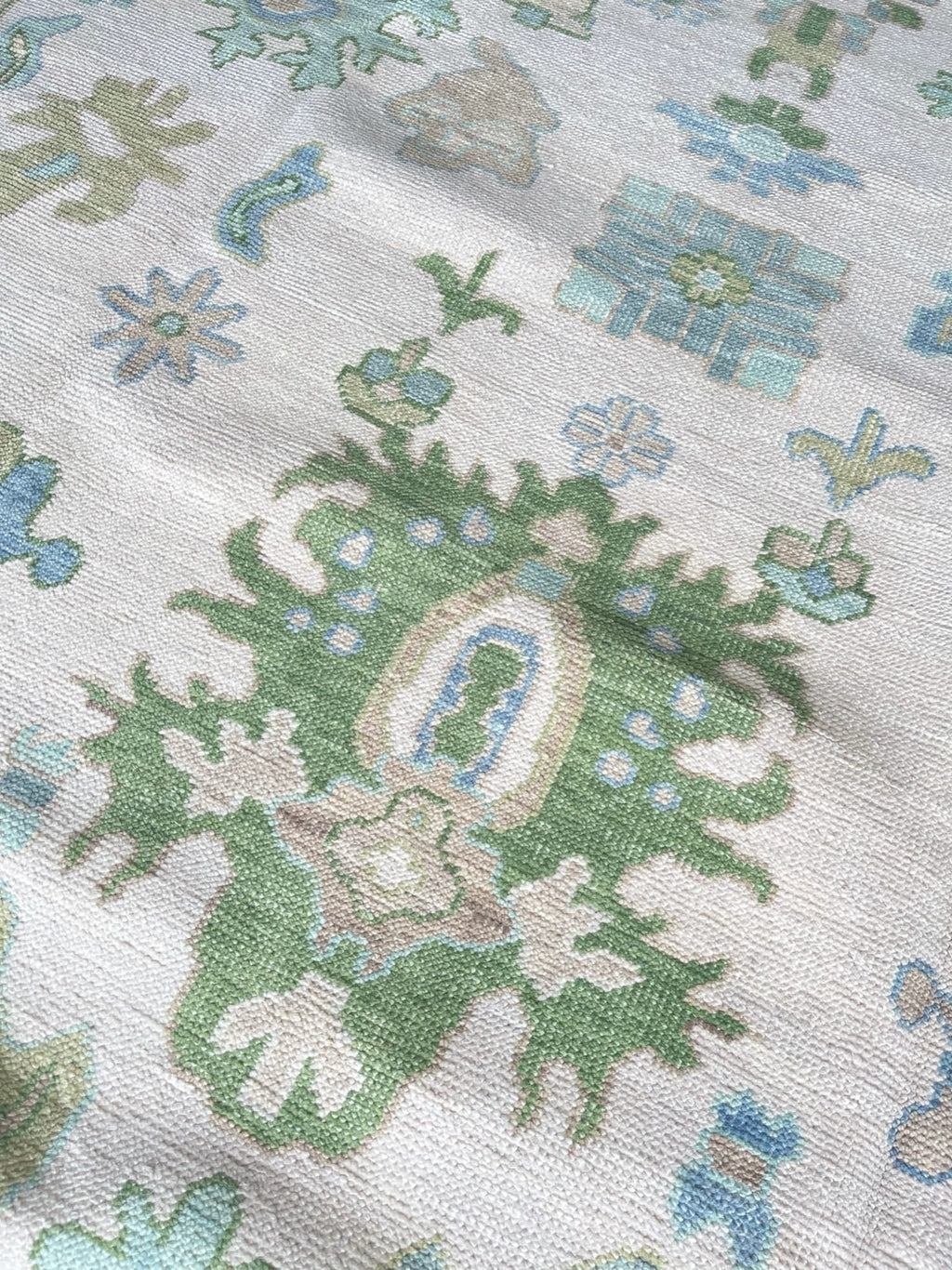 Townes modern Oushak rug by Milagro Collective