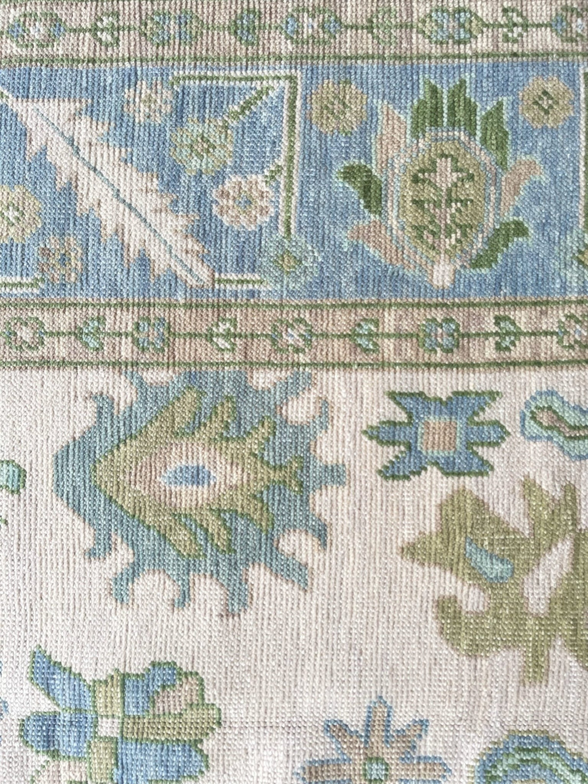 Townes modern Oushak rug by Milagro Collective