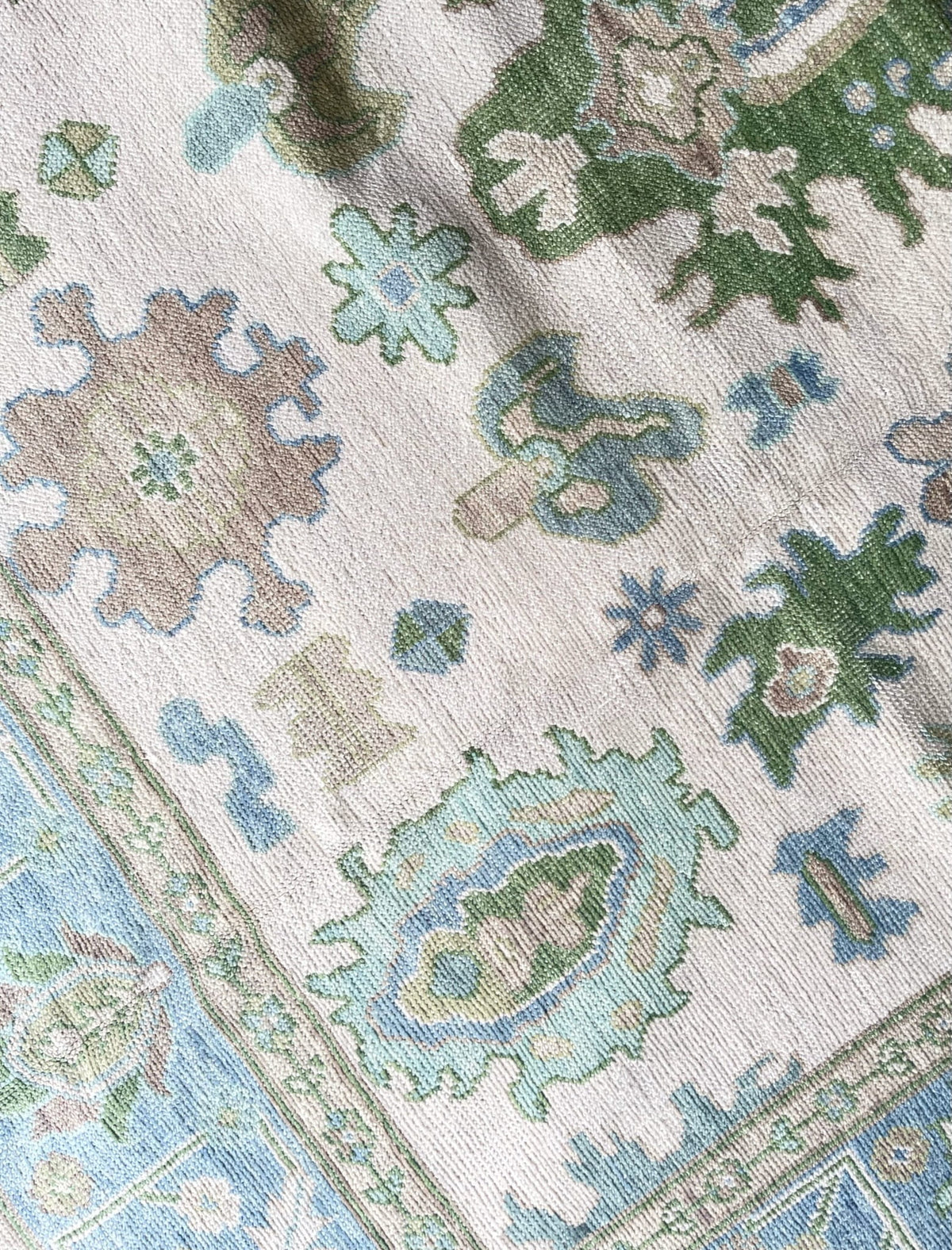 Townes modern Oushak rug by Milagro Collective