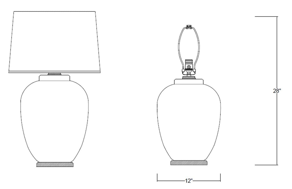 HARRISON TABLE LAMP W/ MATTE FINISH