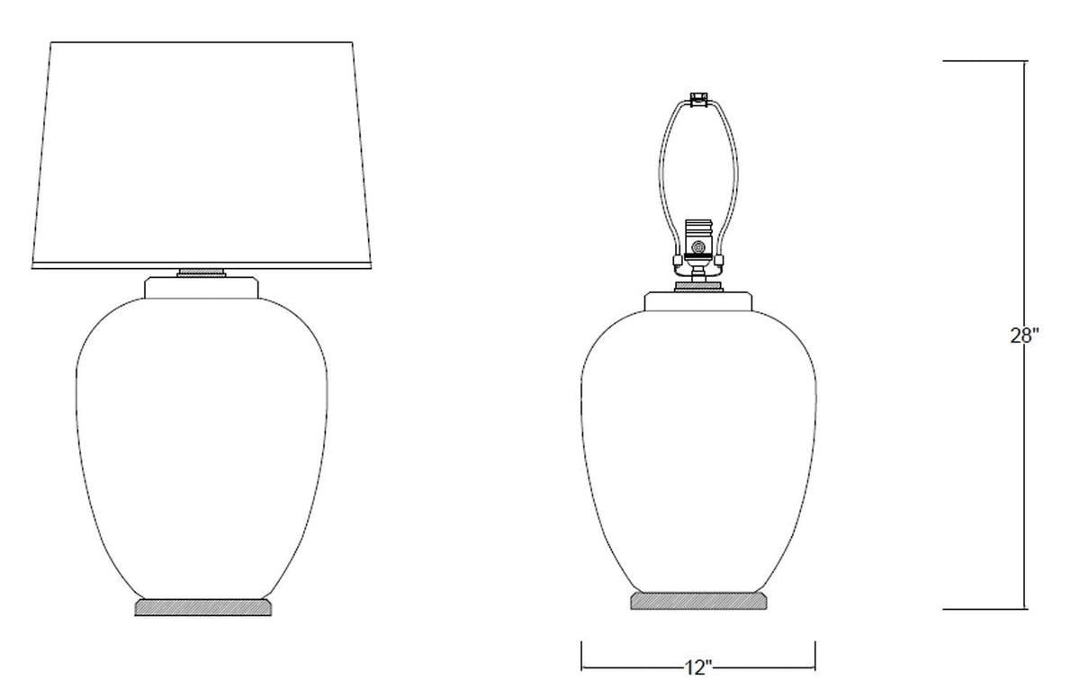 HARRISON TABLE LAMP W/ MATTE FINISH