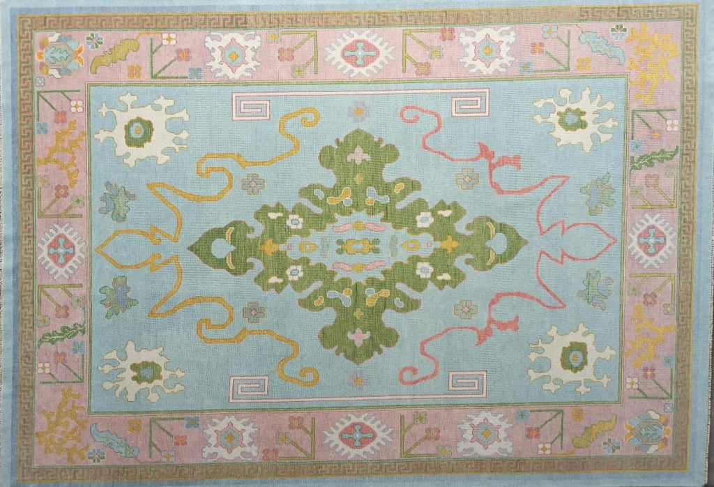 Hennessey modern Oushak rug by Milagro Collective