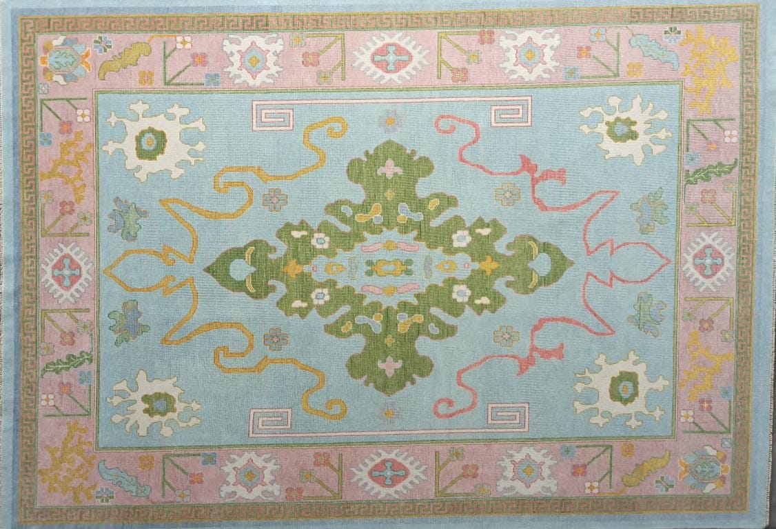 Hennessey modern Oushak rug by Milagro Collective