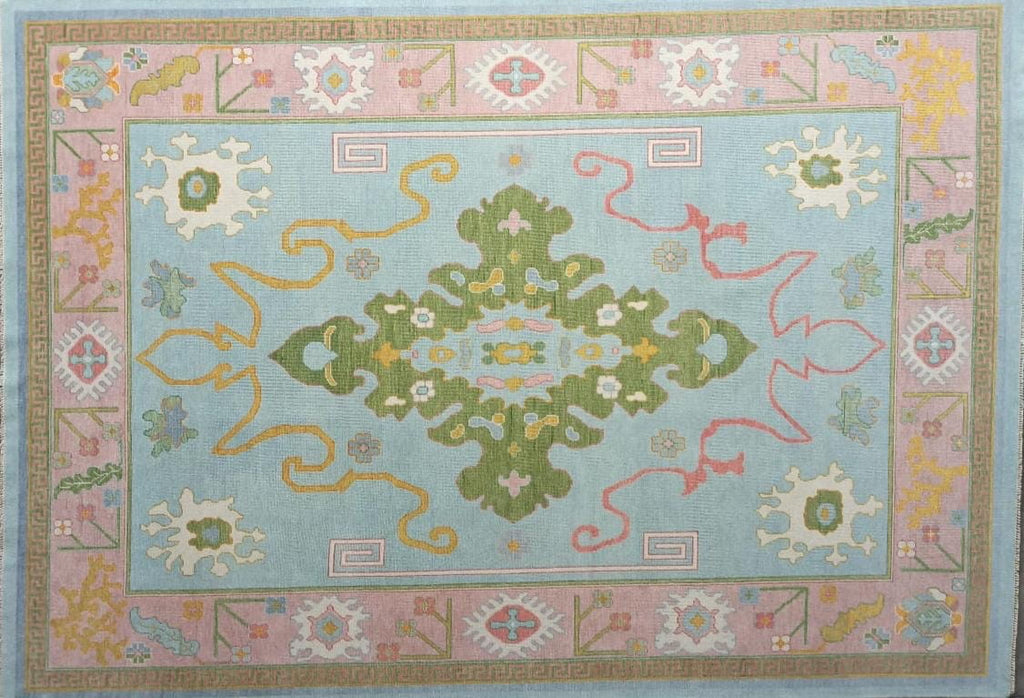 Hennessey modern Oushak rug by Milagro Collective