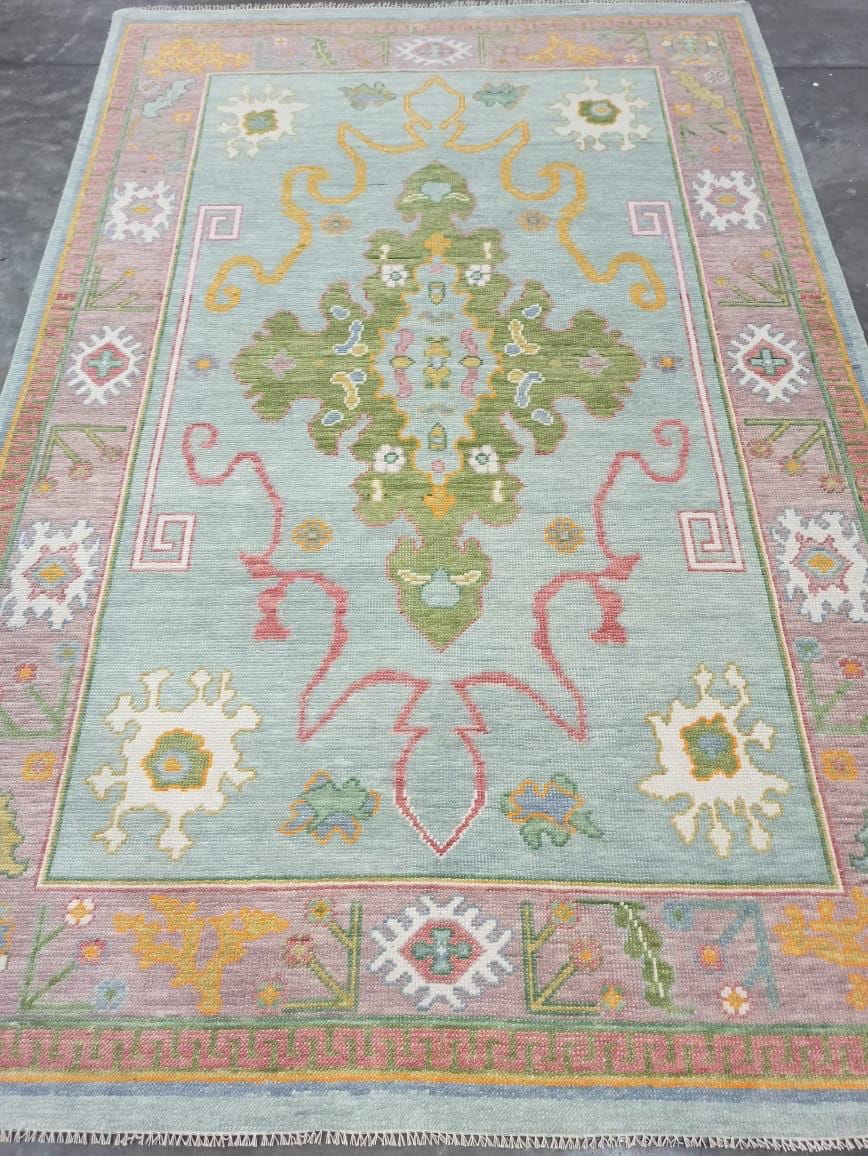 Hennessey modern Oushak rug by Milagro Collective