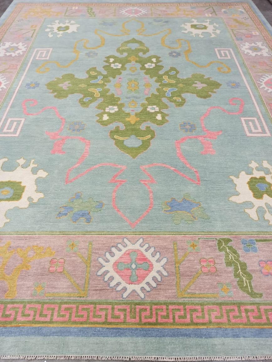 Hennessey modern Oushak rug by Milagro Collective