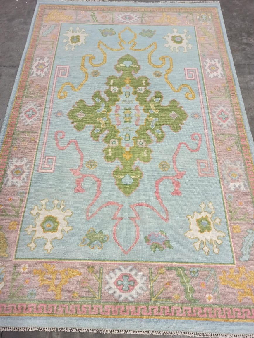 Hennessey modern Oushak rug by Milagro Collective