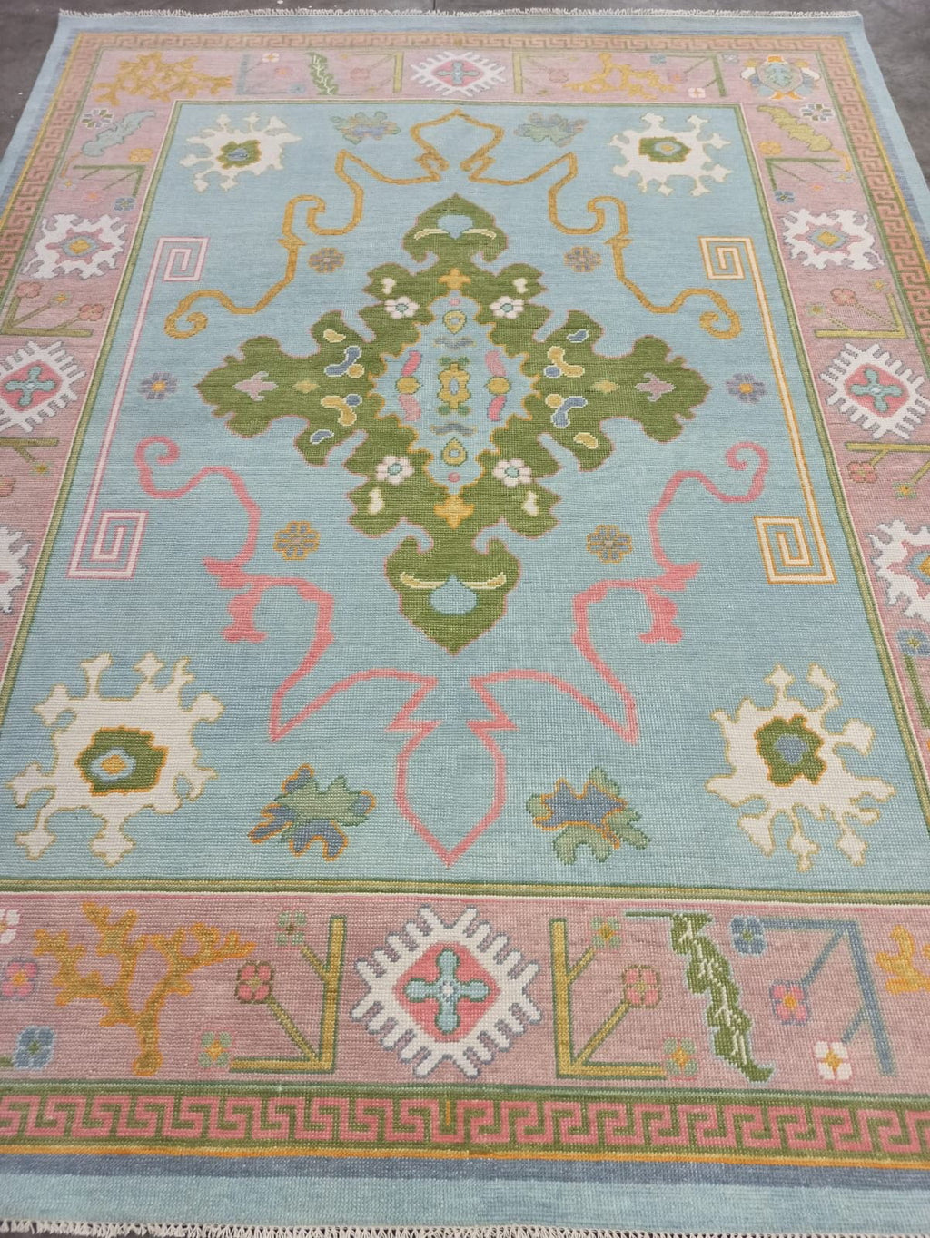Hennessey modern Oushak rug by Milagro Collective