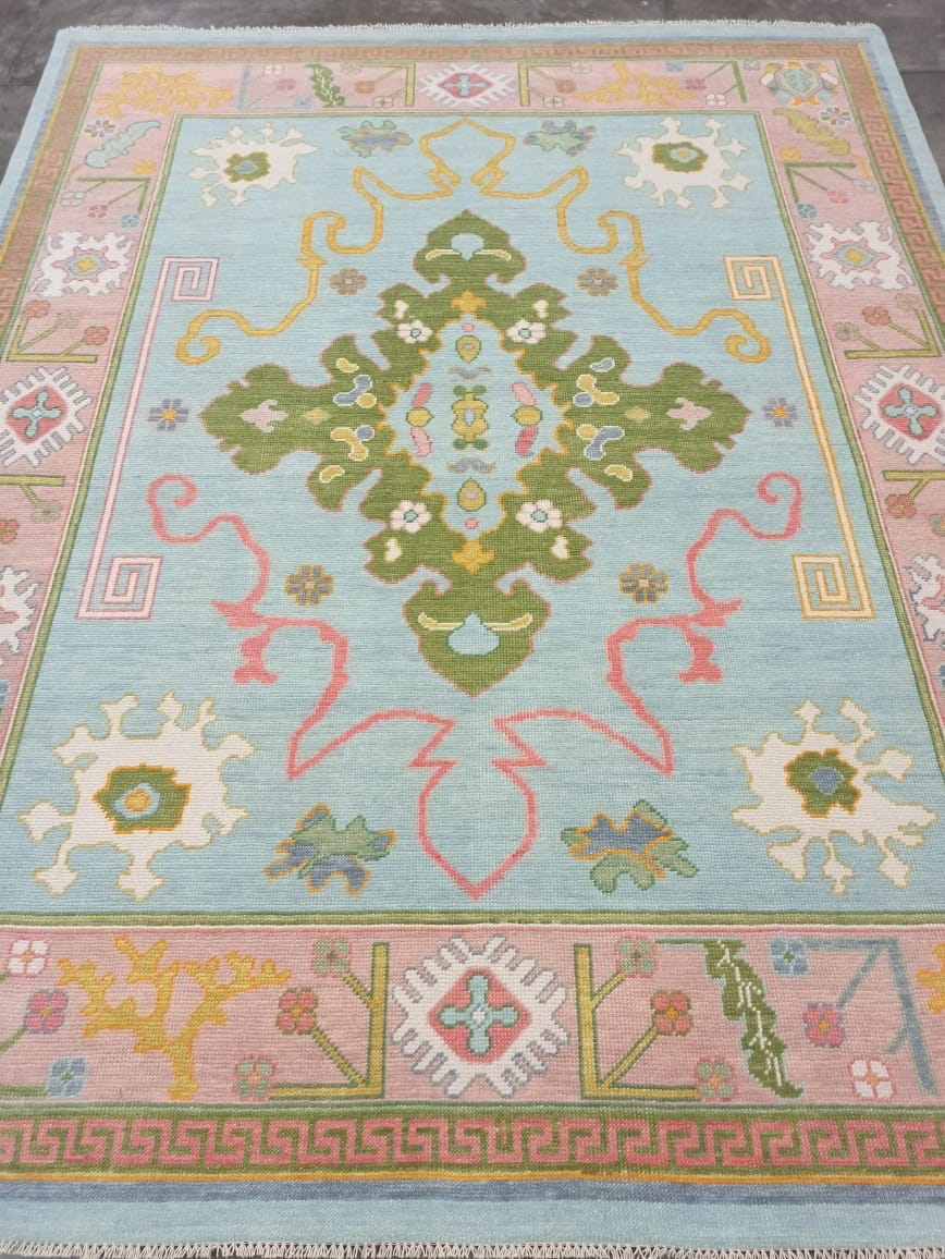 Hennessey modern Oushak rug by Milagro Collective