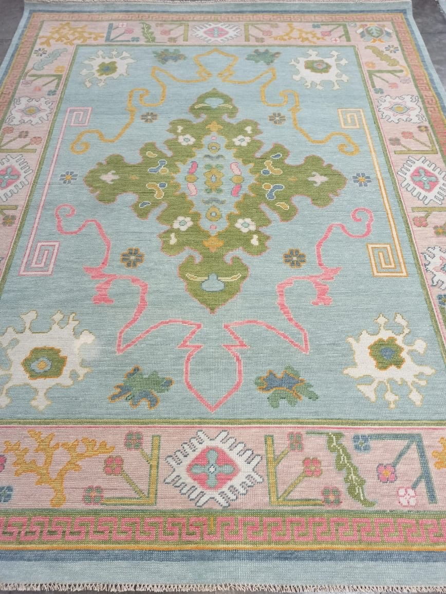 Hennessey modern Oushak rug by Milagro Collective